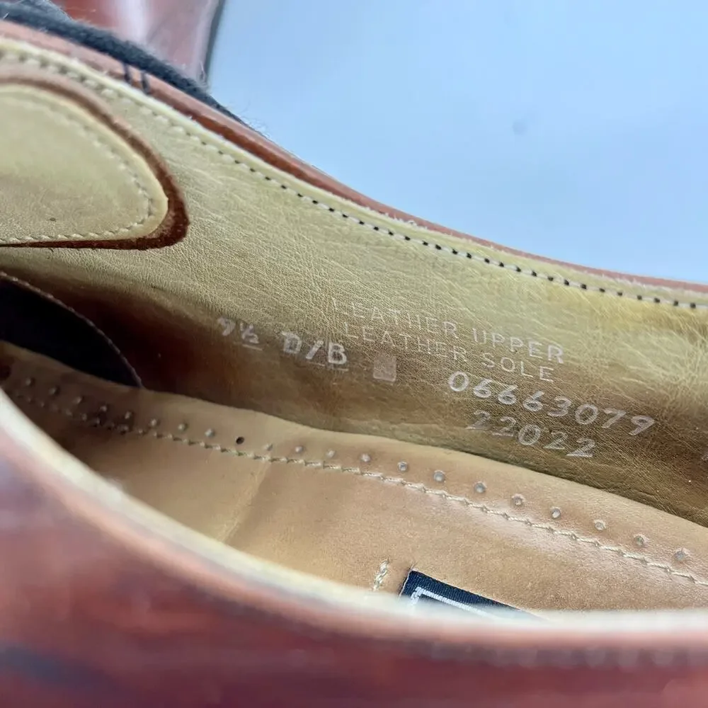 Bostonian Impression Mens Wingtip Brown‎ Leather Oxford shoes (22022) Size 9.5